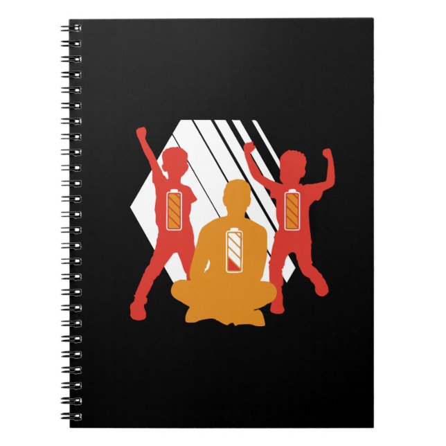 Caderno Espiral Presente para Avô | Pai Divertido Com Crianças (Frente)