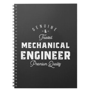 Caderno Espiral Presente para Engenheiro mecânico