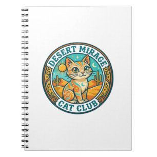 Caderno Espiral Presente para Mãe de Gato Miragem do Deserto - Mir