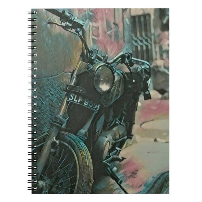 Caderno Espiral Presente para motociclistas (Frente)