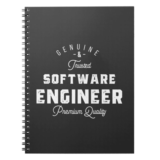 Caderno Espiral Presente para o Engenheiro de software (Frente)