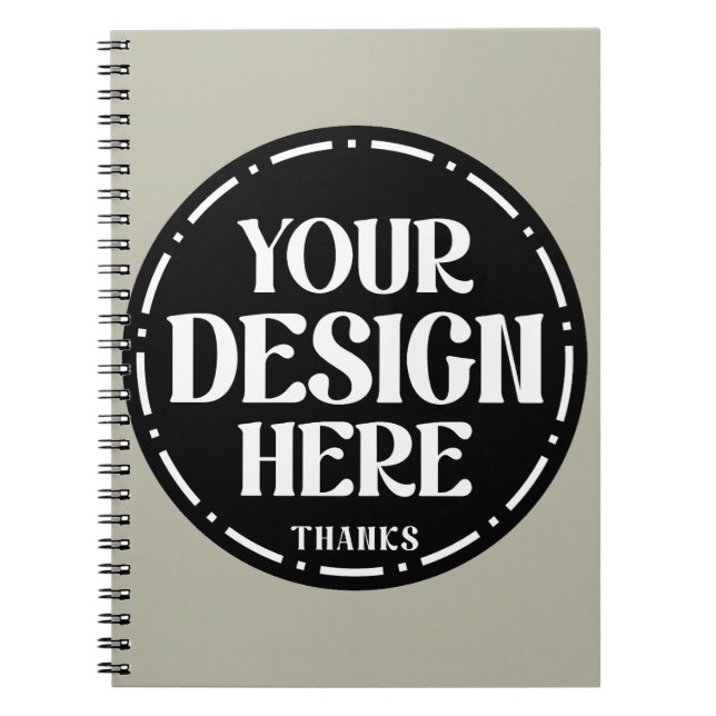 Caderno Espiral Presente personalizado de agradecimento ao pai Des (Frente)