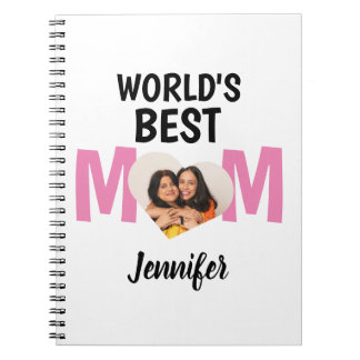Caderno Espiral Presente personalizado de Dia de as mães, o melhor