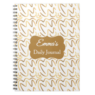 Caderno Espiral Presente personalizado Diário Espiral Minimalista