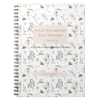 Caderno Espiral Presente personalizado para as irmãs pioneiras da