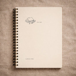 Caderno Espiral Presente Personalizado para Introvertido Silencios