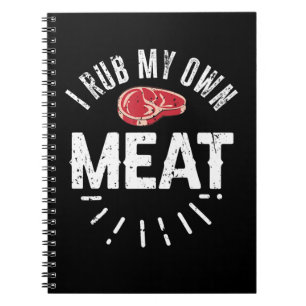 Caderno Espiral Presente Piada de Chef de Churrasco Engraçado Esfr