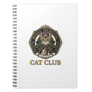 Caderno Espiral Presente Real Medieval Gato Pai Idéia - Real Medie