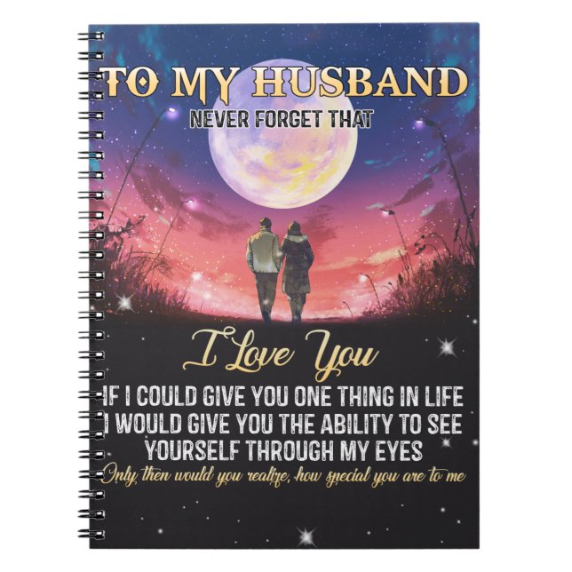 Caderno Espiral Presente Xmas | Ao Meu Marido Eu Te Amo (Frente)