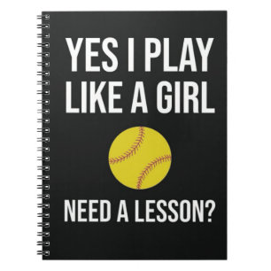 Caderno Espiral Presentes Baratos de Softbol para Equipe Feminina