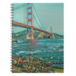 Caderno Espiral Presentes ciclistas únicos