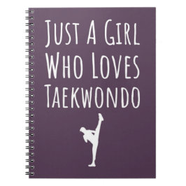 Caderno Espiral Presentes Cor-de-Rosa Fofos de Taekwondo para Bebê