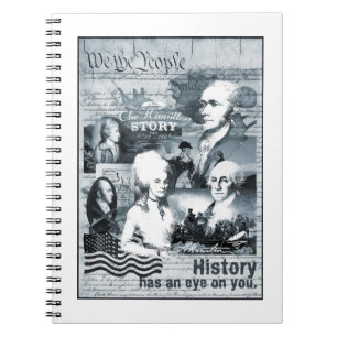 Caderno Espiral Presentes da história de Alexander Hamilton Georg