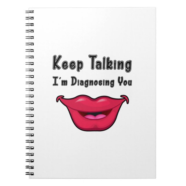 Caderno Espiral Presentes da patologia da língua do discurso de (Frente)