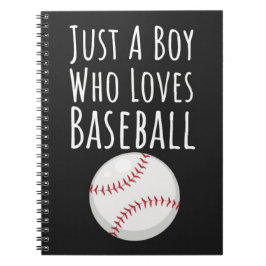 Caderno Espiral Presentes de beisebol fofos para bebês meninos fã 