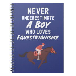 Caderno Espiral Presentes de Cavalgar Azul-Marinho Fofos para Bebê