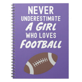 Caderno Espiral Presentes de Futebol Golfe Feminino Para Meninas C