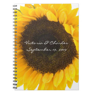 Caderno Espiral Presentes de girassol