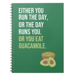 Caderno Espiral Presentes de Guacamole Engraçados e Lindos Fruta A