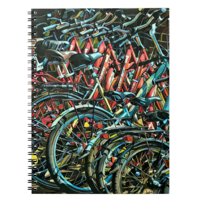 Caderno Espiral Presentes de luxo para ciclistas (Frente)