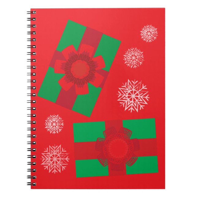 Caderno Espiral Presentes de Natal (Frente)