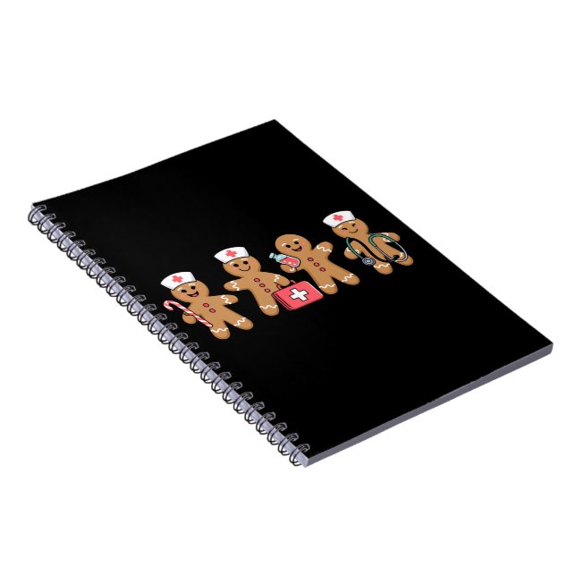 Caderno Espiral Presentes de Natal para Equipe de Enfermeiros de B (Lado Direito)