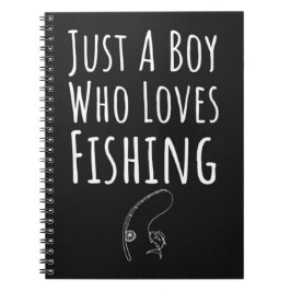 Caderno Espiral Presentes de Pesca Fofos para Bebês Meninos Crianç