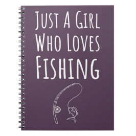 Caderno Espiral Presentes de Pesca Rosa Fofo Para Meninas Bebês Cr