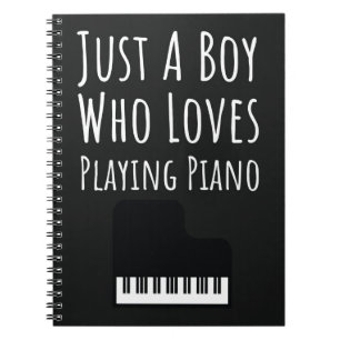 Caderno Espiral Presentes de Piano Adorável para Bebês Meninos Pia