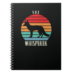 Caderno Espiral Presentes de Raposa Fofa Animais Selvagens Lindos