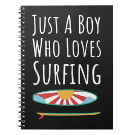 Caderno Espiral Presentes de Surf Fofos para Bebês Meninos Criança
