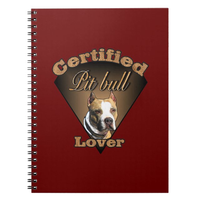 Caderno Espiral Presentes de Terrier Bull, Bull, na América (Frente)