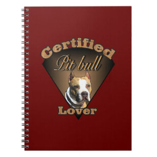 Caderno Espiral Presentes de Touro de Pit Bull Terrier Americanos