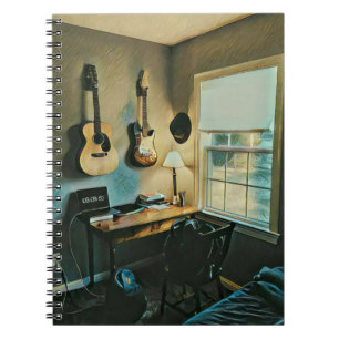 Caderno Espiral Presentes de violão para namorada