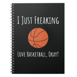 Caderno Espiral Presentes Divertidos Para Amantes de Basquete Joga