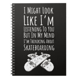 Caderno Espiral Presentes Divertidos para Patinadores Esportes Pat
