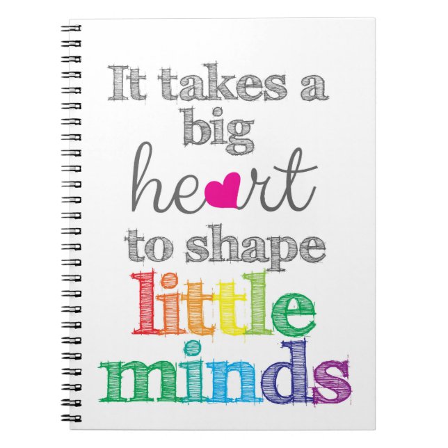 Caderno Espiral Presentes do professor: Primeiro dia de escola, pr (Frente)