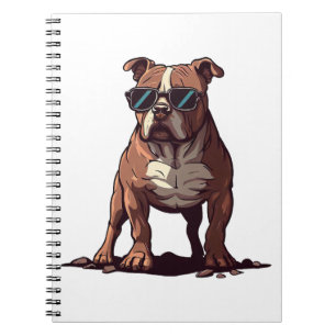 Caderno Espiral Presentes do proprietário Pitbull