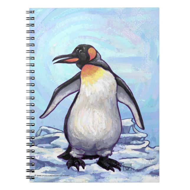 Caderno Espiral Presentes e acessórios para pinguins (Frente)