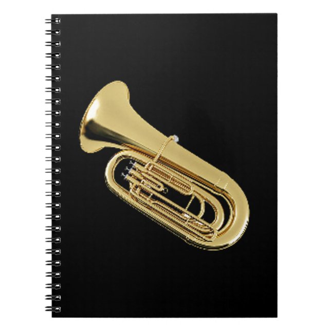 Caderno Espiral Presentes e produtos do design da "tuba" (Frente)