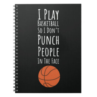 Caderno Espiral Presentes Engraçados de Basquete Humor Jogador Esp