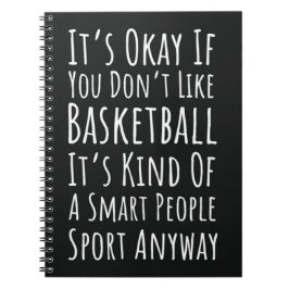 Caderno Espiral Presentes Engraçados de Basquete Humor Jogador Fã 
