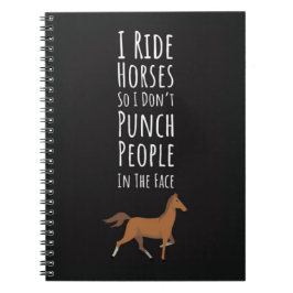 Caderno Espiral Presentes Engraçados de Cavalo para Adultos Fazend