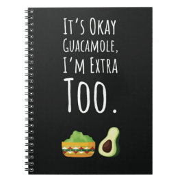 Caderno Espiral Presentes Engraçados de Guacamole para Amantes de