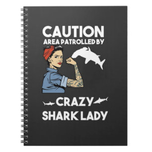 Caderno Espiral Presentes Engraçados De Tubarão Para Seu Oceano An