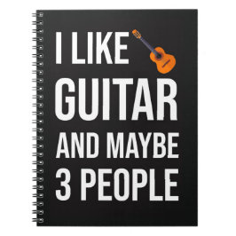 Caderno Espiral Presentes Engraçados para Guitarristas Amantes de