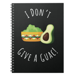 Caderno Espiral Presentes Engraçados Temáticos de Guacamole Comida