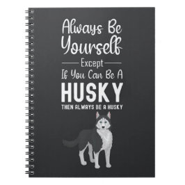 Caderno Espiral Presentes Fofo Para Amantes de Cachorro Husky Pet 