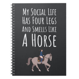 Caderno Espiral Presentes Fofo Para Cavaleiros Equestres Amante de