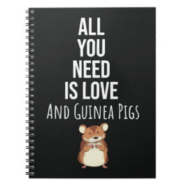 Caderno Espiral Presentes Fofo Porquinho-da-Índia Animal de Estima